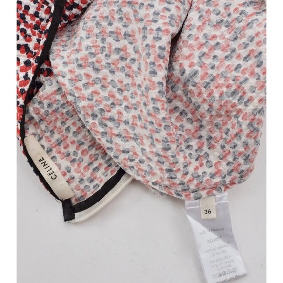 Phoebe Philo old CELINE 36 US 4 vest top white red polka dot - Picture 9 of 9